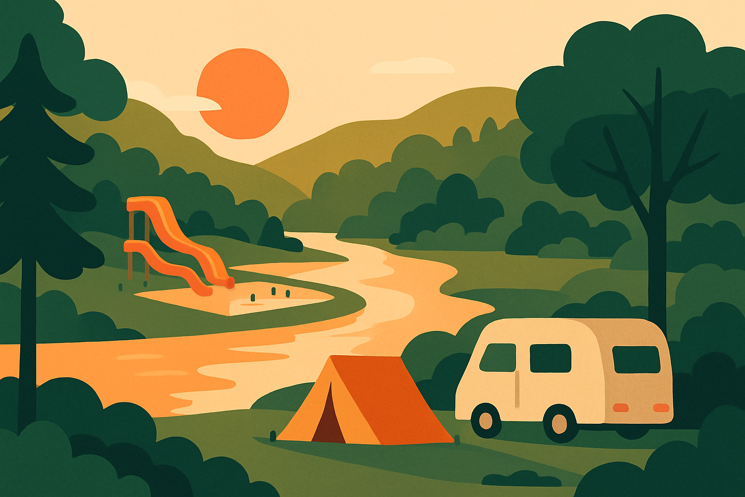 Camping Les Jardins de Privas - Sandaya